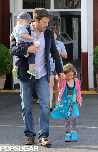 Ben Affleck held Seraphina's hand as they walked through the parking lot.
Ben Affleck held Seraphina's hand as they walked through the parking lot.