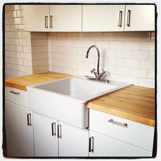 Butcher block, white subway tile, and white cabinets keep it clean and classic.
Source: Instagram user designsponge
Butcher block, white subway tile, and white cabinets keep it clean and classic.
Source: Instagram user designsponge