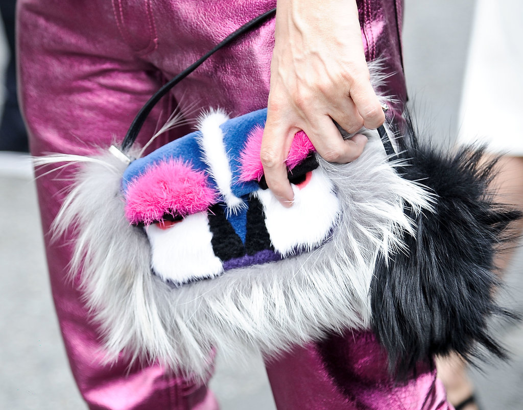 We spy a feathered Fendi.
We spy a feathered Fendi.