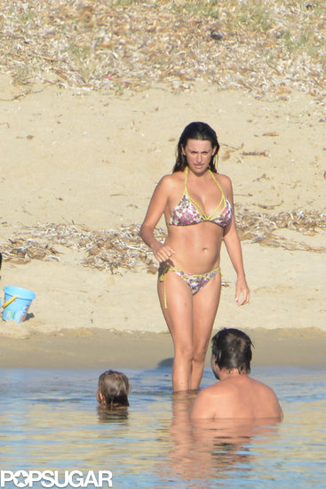 Penélope Cruz hit the water with Javier Bardem and Leo.
Penélope Cruz hit the water with Javier Bardem and Leo.