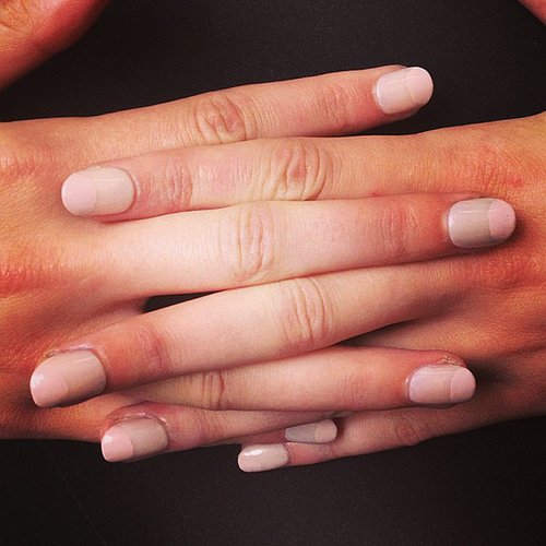 This is one of many half-moon manicures from the catwalk this season, but we love how it was inverted at Alice + Olivia.
This is one of many half-moon manicures from the catwalk this season, but we love how it was inverted at Alice + Olivia.