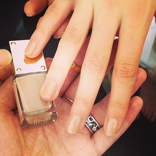 Models wore this neutral-toned Michael Kors polish at the designer's NYFW show.
Models wore this neutral-toned Michael Kors polish at the designer's NYFW show.