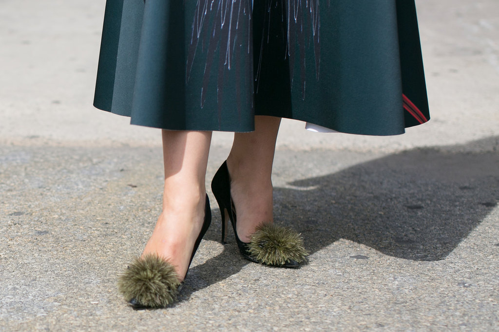 Why not update your everyday pumps with pom-poms?
Why not update your everyday pumps with pom-poms?