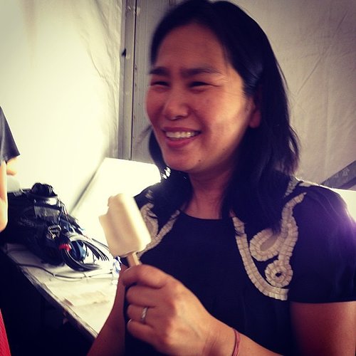 Everyone needed a cooling off from the extreme NYC heat, including manicurist Jin Soon Choi.
Everyone needed a cooling off from the extreme NYC heat, including manicurist Jin Soon Choi.