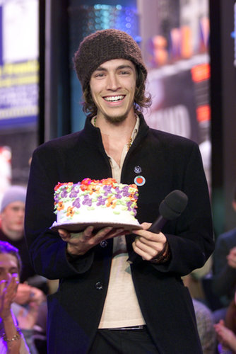 Incubus's Brandon Boyd held up a birthday cake on TRL in 2002.
Incubus's Brandon Boyd held up a birthday cake on TRL in 2002.