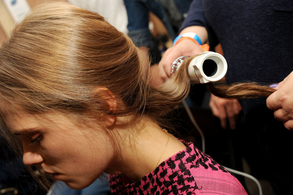 "Blow dryer, flat iron, and waving iron: those are the three essentials for women if they know how to style their hair. A large-barrel waving iron is not going to make your hair look like you took a curling iron to it."
— Hairstylist Orlando Pita at Derek Lam
"Blow dryer, flat iron, and waving iron: those are the three essentials for women if they know how to style their hair. A large-barrel waving iron is not going to make your hair look like you took a curling iron to it."
— Hairstylist Orlando Pita at Derek Lam