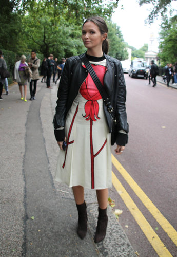 A ladylike dress with a tough-girl layering job.
Source: Hannah Freeman
A ladylike dress with a tough-girl layering job.
Source: Hannah Freeman