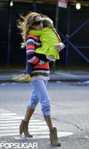 Sarah Jessica Parker Mixes Babies, Broadway, and Manolo Blahnik in the Big Apple Sarah Jessica Parker Mixes Babies, Broadway, and Manolo Blahnik in the Big Apple
