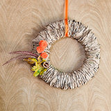 Paper Bag Fall Wreath Paper Bag Fall Wreath
