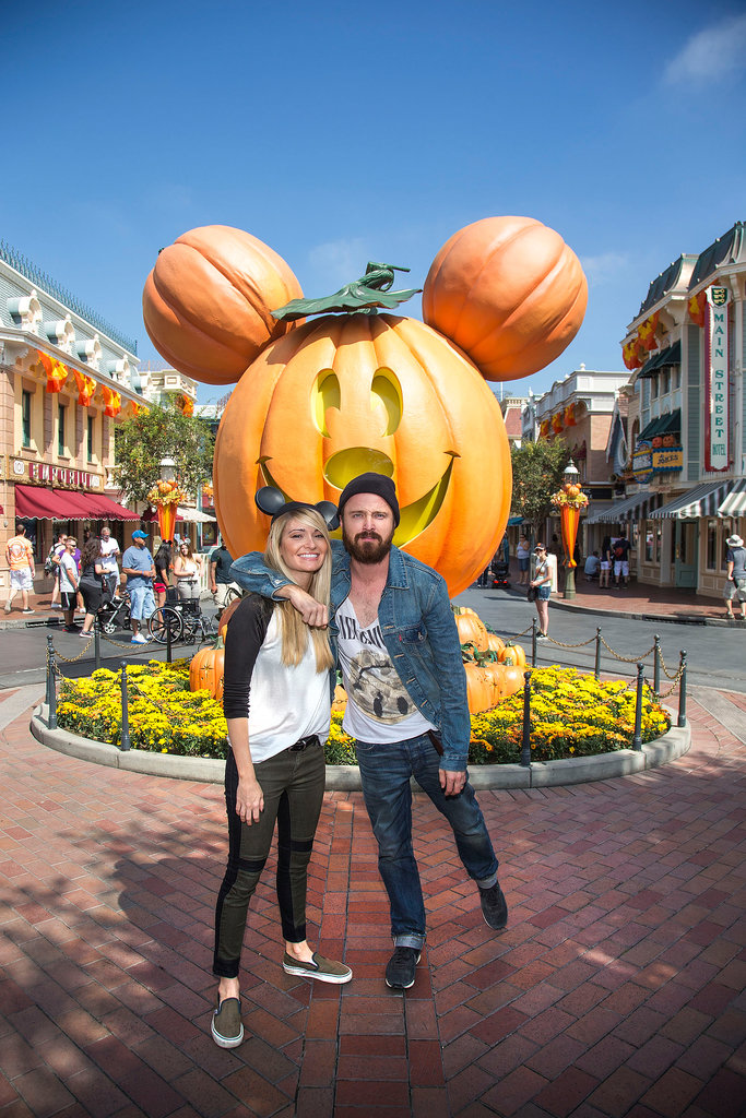 Aaron Paul and his wife, Lauren Parsekian, got into the spirit at Disneyland for their Halloween celebrations in September 2013.
Aaron Paul and his wife, Lauren Parsekian, got into the spirit at Disneyland for their Halloween celebrations in September 2013.