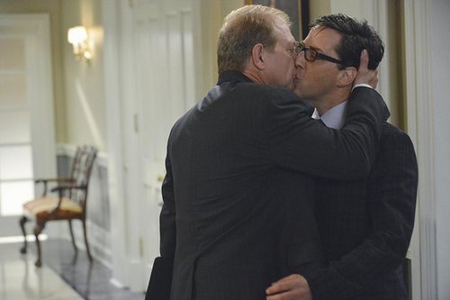 Jeff Perry and Dan Bucantinsky in the season premiere of Scandal.
Jeff Perry and Dan Bucantinsky in the season premiere of Scandal.