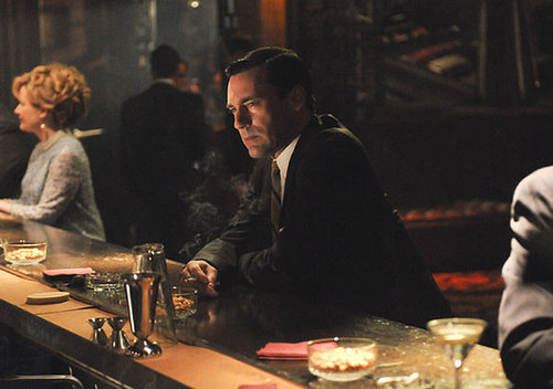 The show: Mad Men
The date: Get close at a speakeasy
Has there ever been at episode that doesn't feature Don Draper at a dimly lit bar (with or without his latest mistress)? Cozy up with your love and a classic martini at a speakeasy or trendy hotel bar that screams "sexy." Bottoms up!
The show: Mad Men
The date: Get close at a speakeasy
Has there ever been at episode that doesn't feature Don Draper at a dimly lit bar (with or without his latest mistress)? Cozy up with your love and a classic martini at a speakeasy or trendy hotel bar that screams "sexy." Bottoms up!