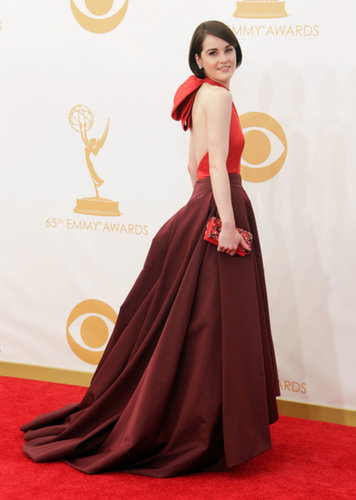 A halter neck and lots of volume made Michelle Dockery's Prada gown a winner in our eyes. The label also can take credit for her bag and shoes, while Fred Leighton provided the glitz.
A halter neck and lots of volume made Michelle Dockery's Prada gown a winner in our eyes. The label also can take credit for her bag and shoes, while Fred Leighton provided the glitz.