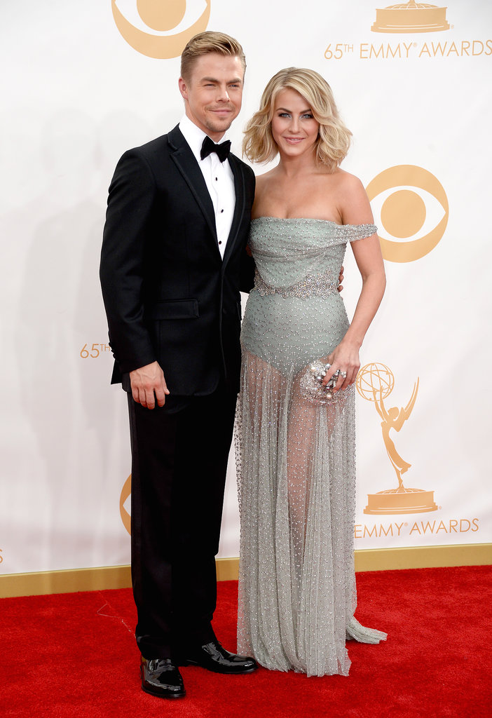 Siblings Julianne Hough and Derek Hough walked the Emmys red carpet together.
Siblings Julianne Hough and Derek Hough walked the Emmys red carpet together.