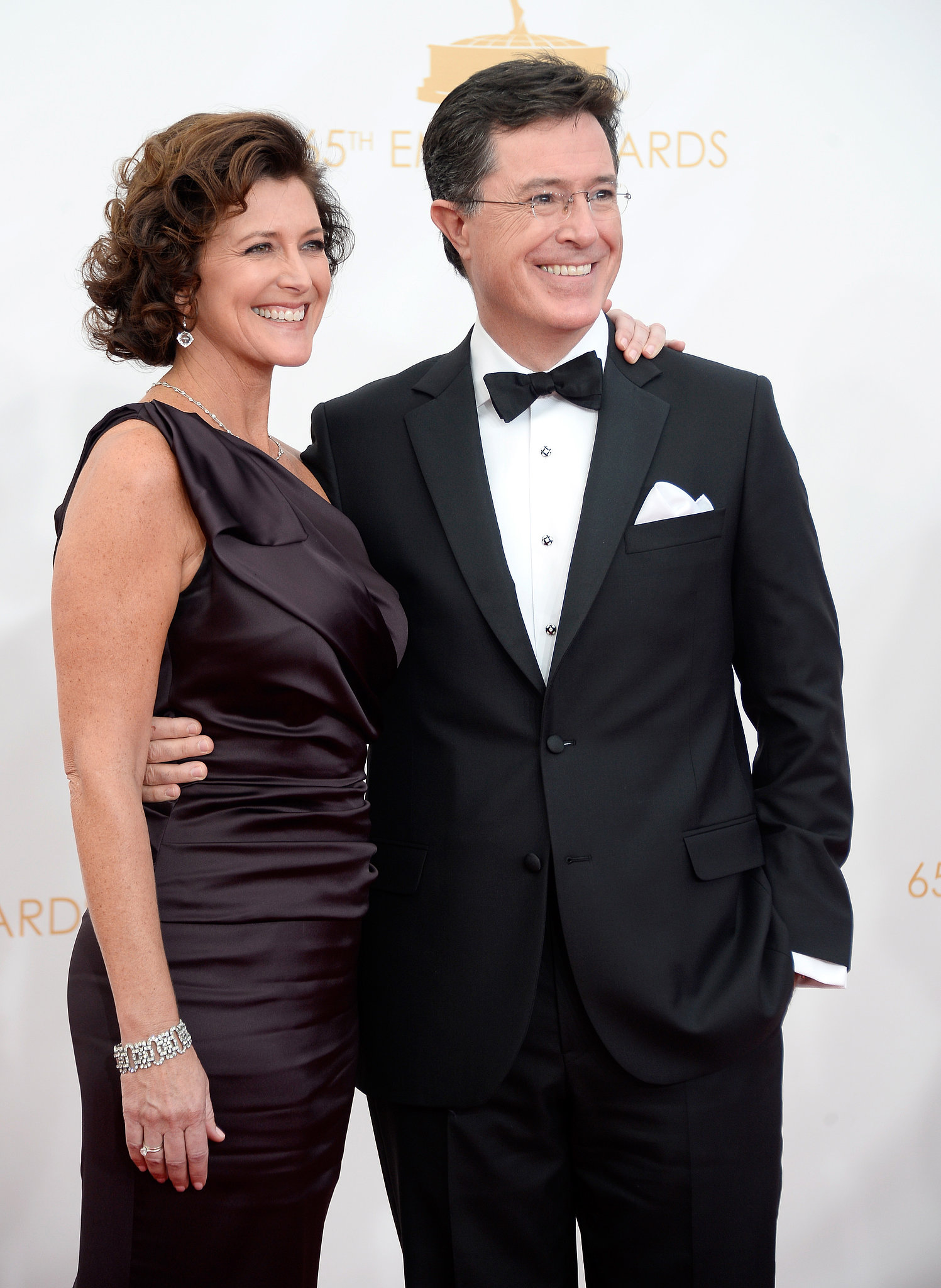 Stephen Colbert and his wife, Evelyn, walked the Emmys red ...