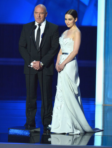 When Emilia Clarke took the stage in her custom Donna Karan Atelier gown and Forevermark diamonds, we took notice!
When Emilia Clarke took the stage in her custom Donna Karan Atelier gown and Forevermark diamonds, we took notice!