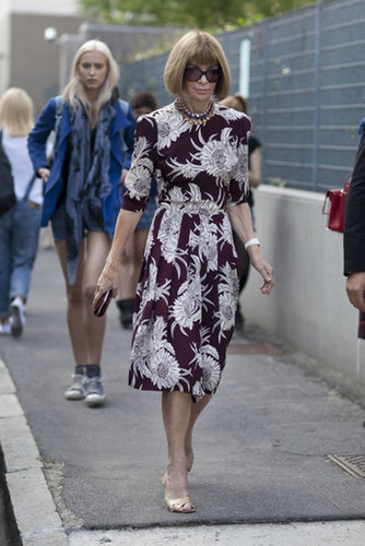 Anna Wintour forever proves the power of a bold print.
Anna Wintour forever proves the power of a bold print.