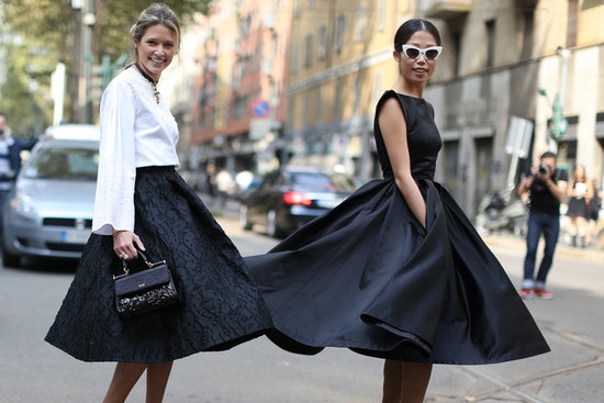 skirts were made twirling
