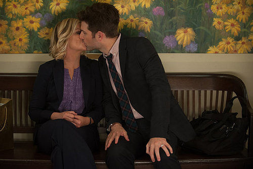 Leslie and Ben steal a smooch.
Leslie and Ben steal a smooch.
