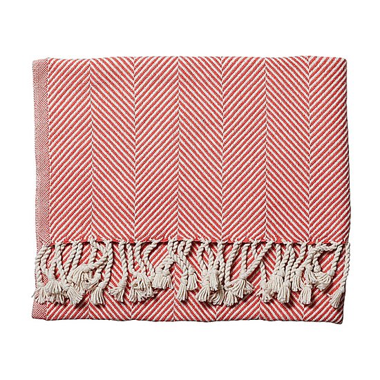 This Herringbone Throw ($250) is just the right amount of preppy. The red and white pattern would look great on a leather sofa.
This Herringbone Throw ($250) is just the right amount of preppy. The red and white pattern would look great on a leather sofa.