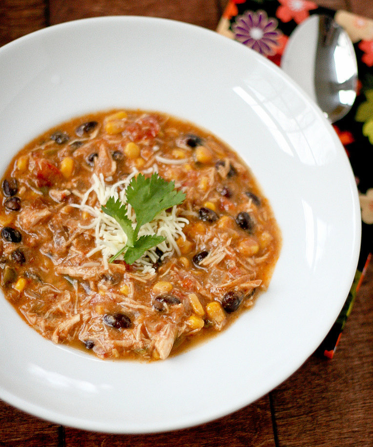 Slow-Cooker Chicken Enchilada Soup Slow-Cooker Chicken Enchilada Soup