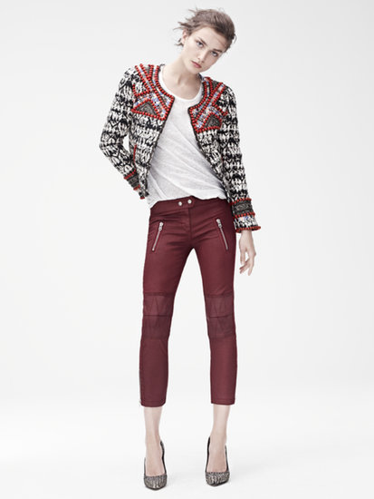 Isabel Marant for H&M
Jacket ($399), t-shirt ($35), trousers ($129), suede pumps ($199)
Photo courtesy of H&M
Isabel Marant for H&M
Jacket ($399), t-shirt ($35), trousers ($129), suede pumps ($199)
Photo courtesy of H&M