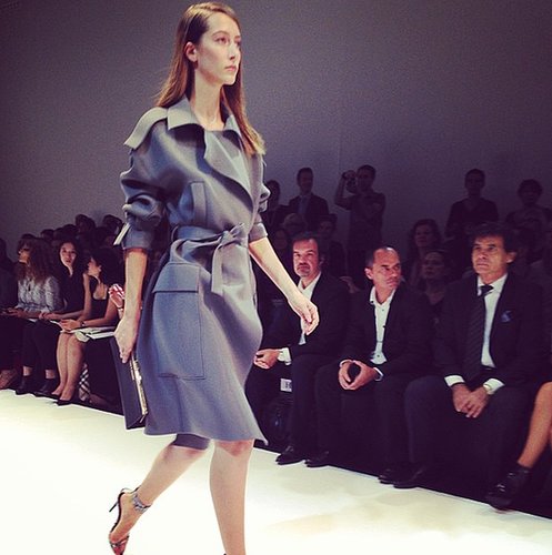 Guy Laroche's neoprene trench coat caught W's eye.
Source: Instagram user wmagkarla
Guy Laroche's neoprene trench coat caught W's eye.
Source: Instagram user wmagkarla