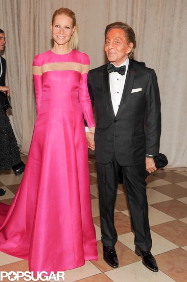 Gwyneth Paltrow walked hand in hand with designer Valentino Garavani at the May 2013 Met Gala in NYC.
Gwyneth Paltrow walked hand in hand with designer Valentino Garavani at the May 2013 Met Gala in NYC.