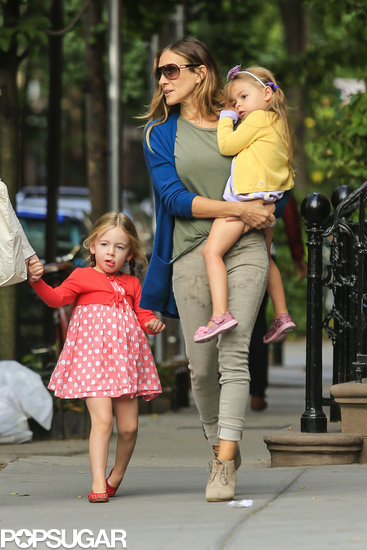 Sarah Jessica Parker walked her twin daughters, Loretta and Tabitha Broderick, to school in the West Village neighborhood of NYC.
Sarah Jessica Parker walked her twin daughters, Loretta and Tabitha Broderick, to school in the West Village neighborhood of NYC.