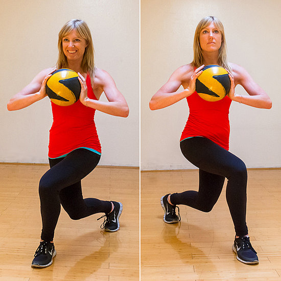 Crossover Lunge With Medicine Ball Crossover Lunge With Medicine Ball