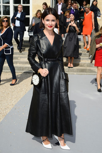 Miroslava Duma gave us a polished play on leather.
Miroslava Duma gave us a polished play on leather.