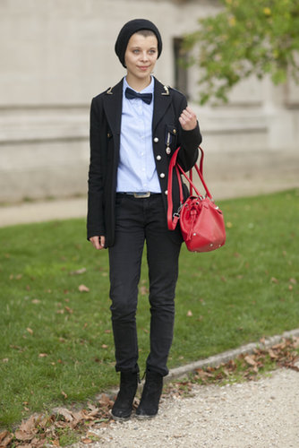 Bow-tied with a military-inspired twist.
Bow-tied with a military-inspired twist.
