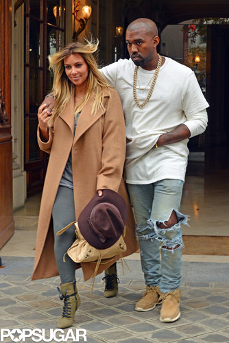 Kim Kardashian and Kanye West arrived in Paris on Saturday.
Kim Kardashian and Kanye West arrived in Paris on Saturday.