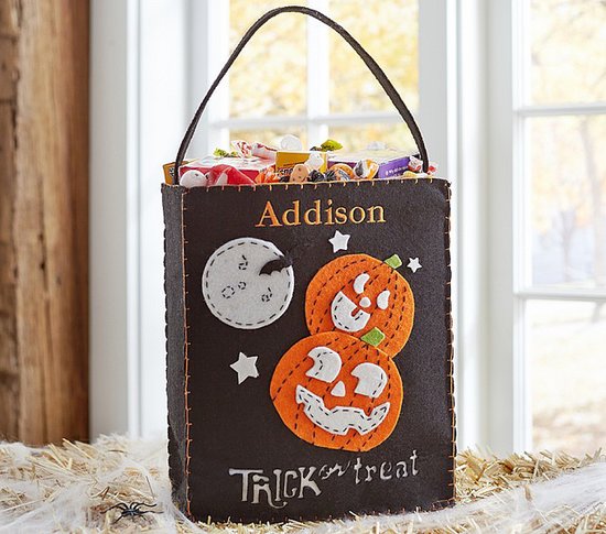 Pottery Barn Kids Pumpkin Felt Tote Pottery Barn Kids Pumpkin Felt Tote