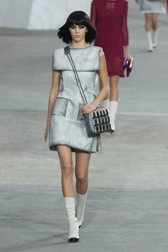 Alexa Chung walked in the Chanel 2014 fashion show.
Alexa Chung walked in the Chanel 2014 fashion show.