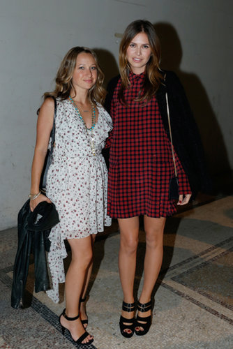 Jennifer Meyer and Dasha Zhukova mixed prints in the front row at Saint Laurent.
Jennifer Meyer and Dasha Zhukova mixed prints in the front row at Saint Laurent.
