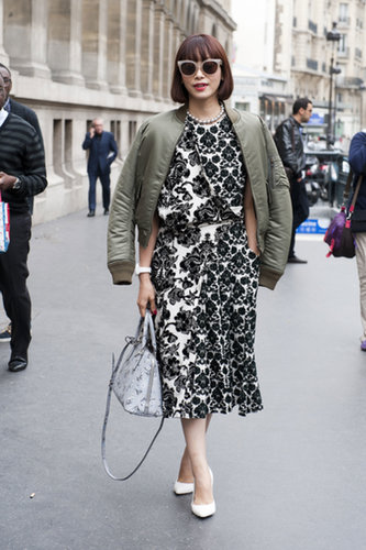 Floral dresses were made for wearing with bomber jackets, didn't you know?
Floral dresses were made for wearing with bomber jackets, didn't you know?