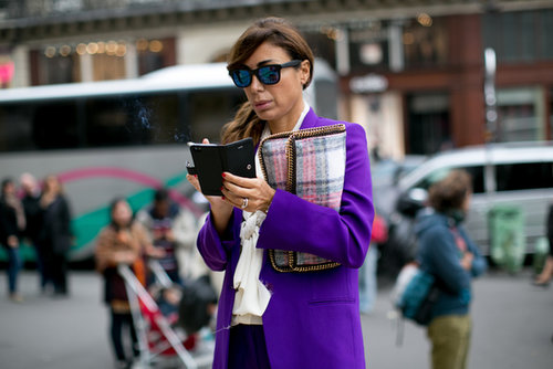 Perfecting the look with a little plaid.
Perfecting the look with a little plaid.