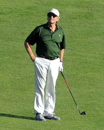 On August 20, 2013, Michel Douglas got in a few rounds of golf while on vacation in Porto Cervo.
On August 20, 2013, Michel Douglas got in a few rounds of golf while on vacation in Porto Cervo.