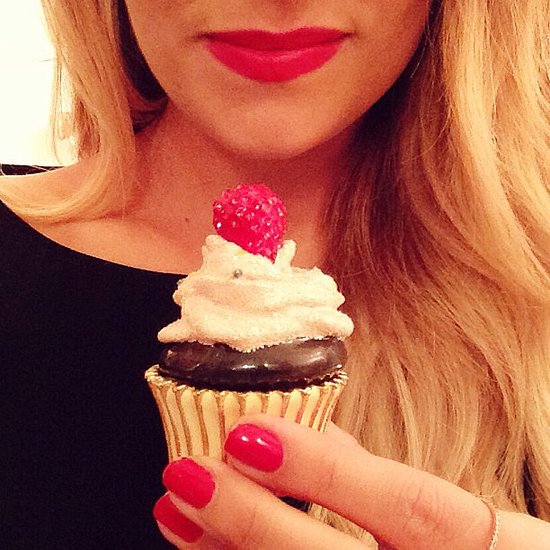 Lauren Conrad matched her manicure and her lips to her cupcake.
Source: Instagram user laurenconrad Lauren Conrad matched her manicure and her lips to her cupcake.
Source: Instagram user laurenconrad