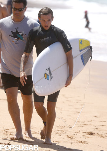 One Direction's Liam and Louis Get In Some Guy Time on the Waves One Direction's Liam and Louis Get In Some Guy Time on the Waves