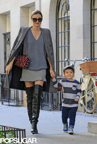 Miranda Kerr walked with her son, Flynn Bloom, in NYC.
Miranda Kerr walked with her son, Flynn Bloom, in NYC.