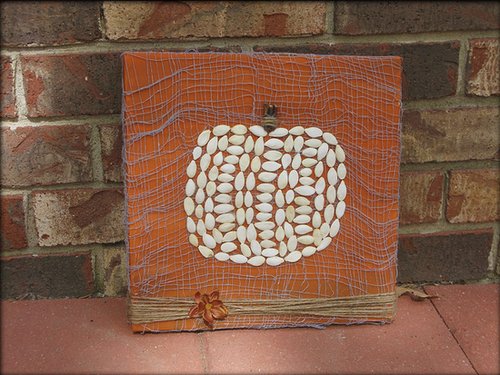 Pumpkin Seed Painting Pumpkin Seed Painting