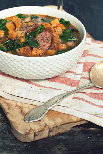 Smoky Sausage, Kale, and Sweet Potato Soup Smoky Sausage, Kale, and Sweet Potato Soup
