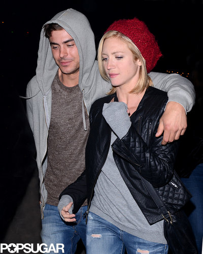 Zac Efron put his arm around his friend Brittany Snow.
Zac Efron put his arm around his friend Brittany Snow.