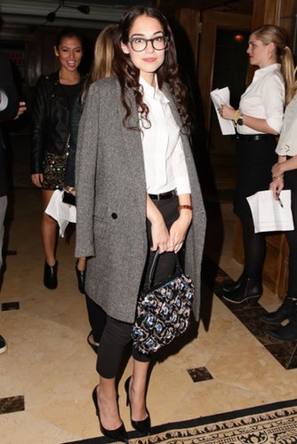 Audrey Gelman kept warm in a gray coat at a screening of The Fifth Estate in New York.
Audrey Gelman kept warm in a gray coat at a screening of The Fifth Estate in New York.