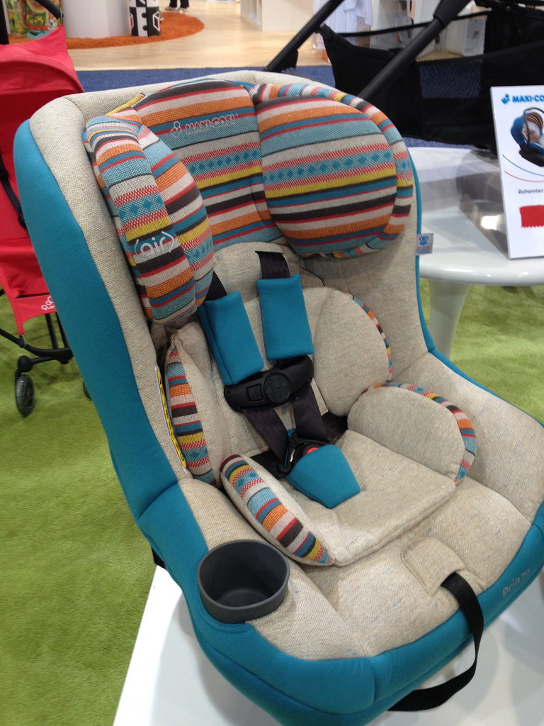 Maxi-Cosi is considering introducing this Bohemian Blue woven fabric.
