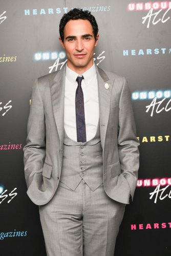 Zac Posen suited up in a gray ensemble at Hearst's Unbound Access.
Zac Posen suited up in a gray ensemble at Hearst's Unbound Access.