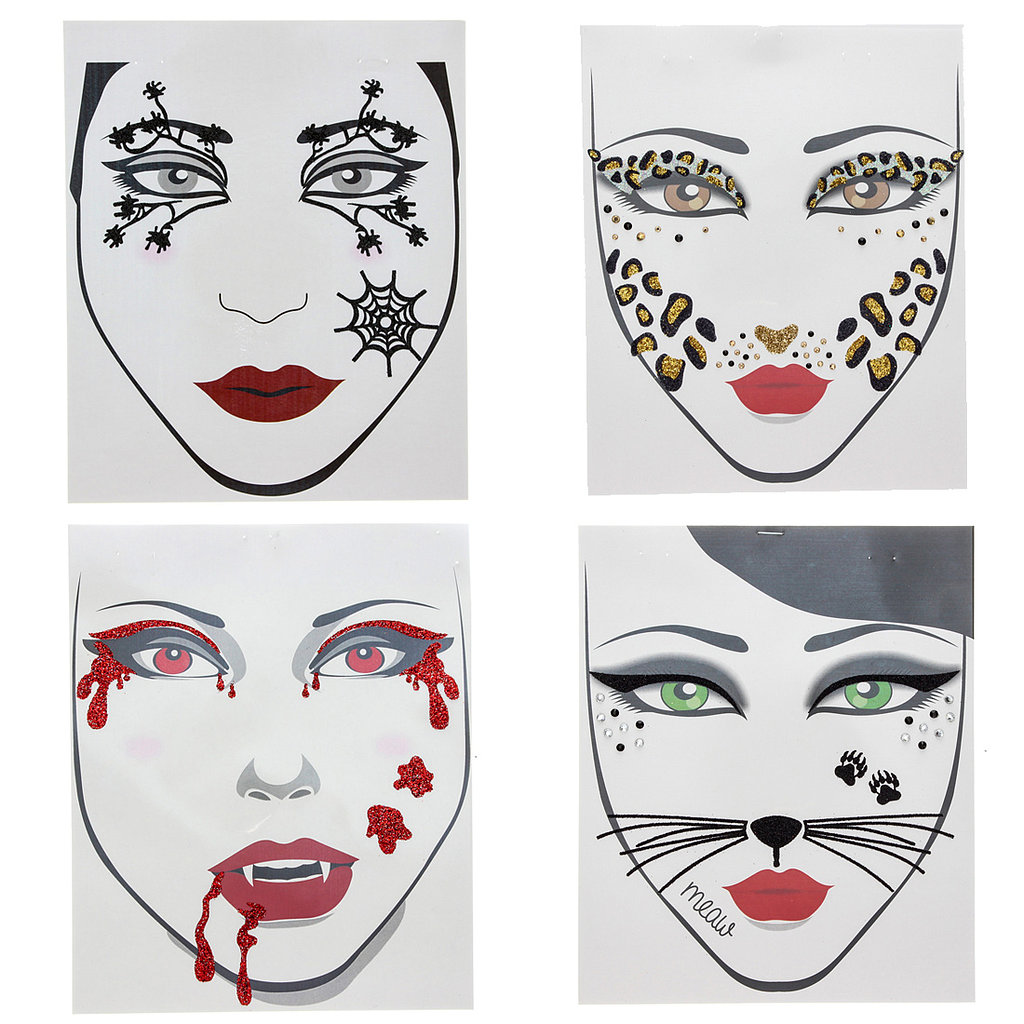 temporary face tattoos for halloween popsugar beauty temporary face tattoos for halloween popsugar beauty