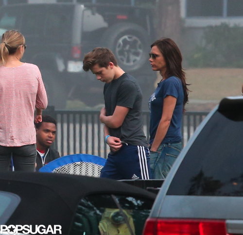 Victoria Beckham kept things casual while watching her daughter, Harper, play soccer.
Victoria Beckham kept things casual while watching her daughter, Harper, play soccer.